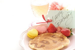 pancake art 2015 and birthday greeting card